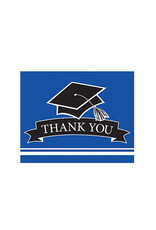 Creative Converting School Colors Graduation Thank You Cards - Cobalt