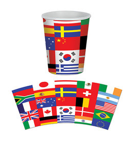 Beistle International Flag - Cups, 9oz