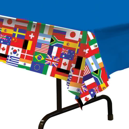 Beistle International Flag - Tablecover 54x108