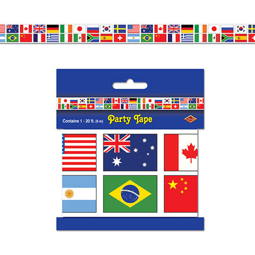 Beistle Party Tape - International Flag