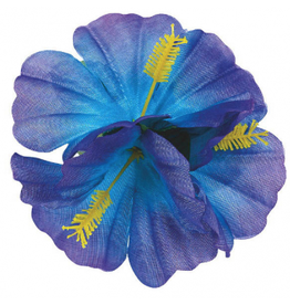 Hibiscus Hair Clip - Cool Colors