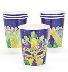 FUN EXPRESS Prismatic Mardi Gras - Cups, 9oz