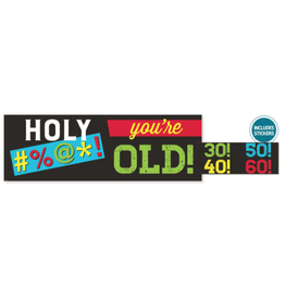 Creative Converting Age Humor - Banner with stickers