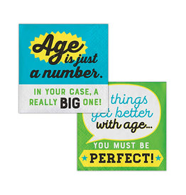 Creative Converting Age Humor - Beverage Napkins - Age is Just a Number