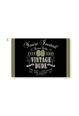 Creative Converting Vintage Dude Invitation - 60th - Discontinued