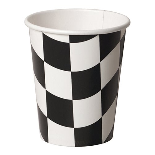 Creative Converting Black & White Check - Cups, 9oz