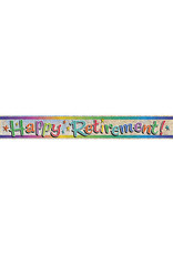 Unique Banner - Foil, Happy Retirement 9'