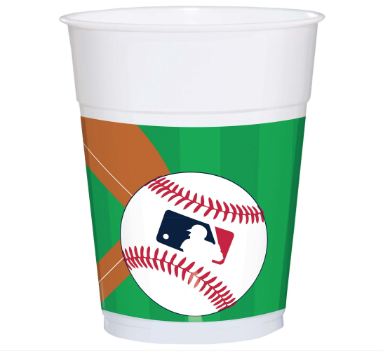 Major League Baseball Plastic Cups, 16 oz.