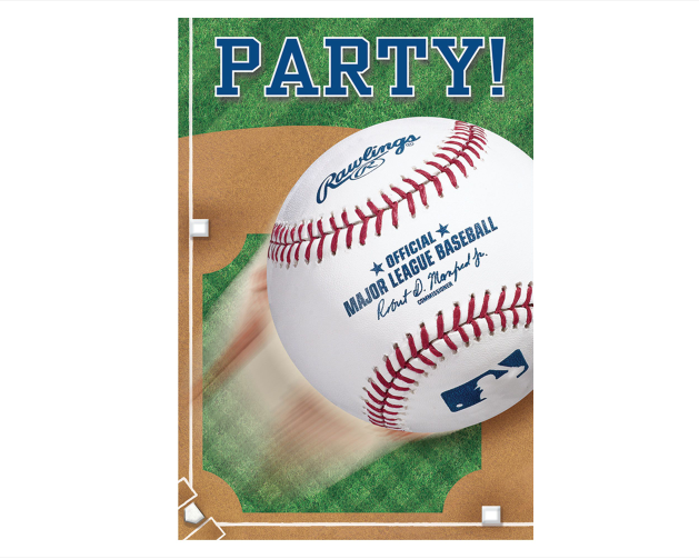 Rawlings™ Baseball Postcard Invitations