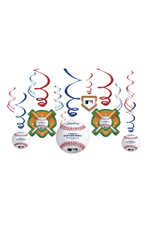 Rawlings™ Baseball Value Pack Swirl Decorations