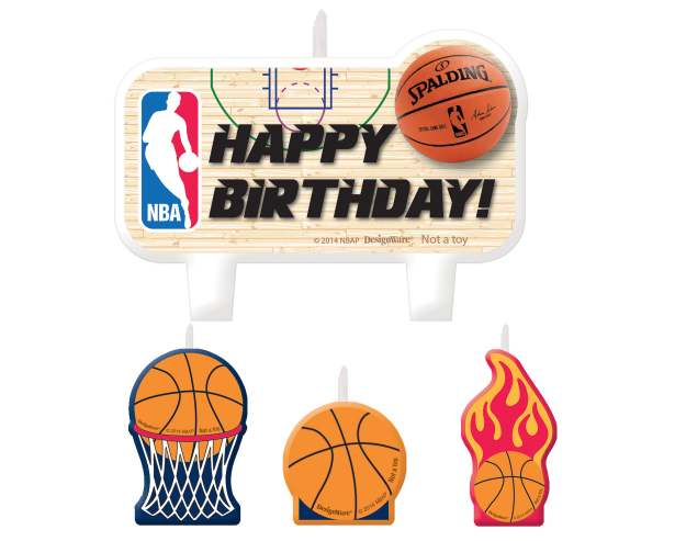 NBA Birthday Cake Candle Set