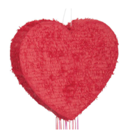 Unique Heart Shape Pull Pinata