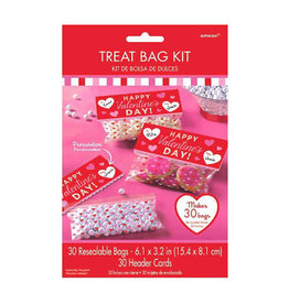 Treat Bag Kit - Valentine, 30ct