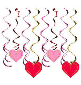 Creative Converting Valentine Heart Dizzy Danglers