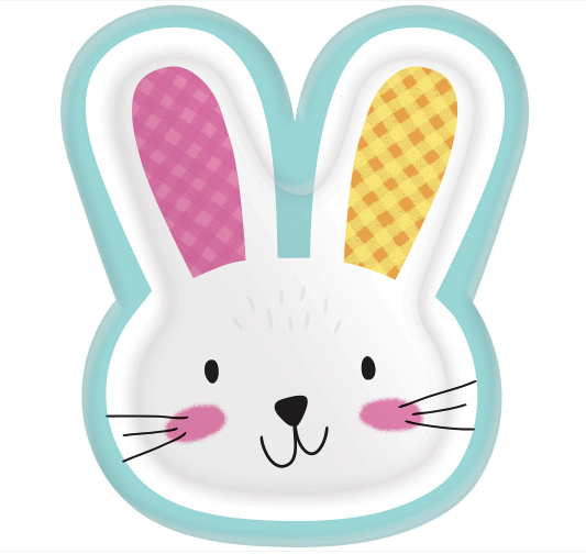 Bunny Shaped Plates, 10 1/2" - Clearance