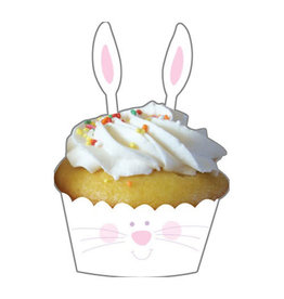 Creative Converting Cupcake Wrappers w/ Picks - Bunny Ears