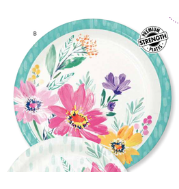 Creative Converting - Holiday Flower Fields - 9" Plates