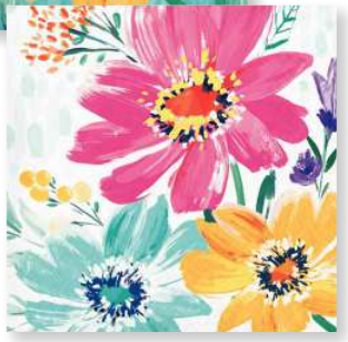 Creative Converting - Holiday Flower Fields - Beverage Napkins