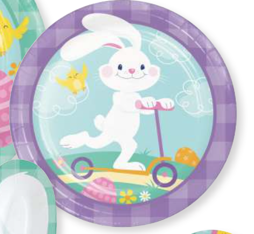 Creative Converting Funny Bunny - 7" Plate - Discontinued
