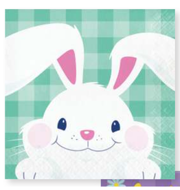 Creative Converting Funny Bunny - Lunch Napkin