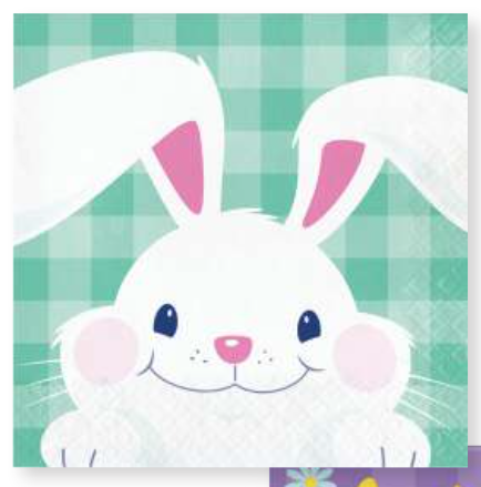 Creative Converting Funny Bunny - Lunch Napkin