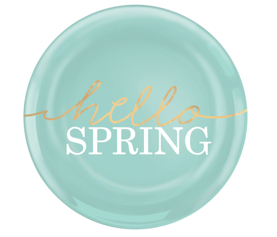Hello Spring Coupe Plates, 7 "