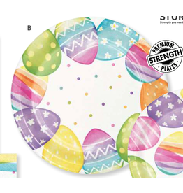 Creative Converting Watercolor Easter Egg - 9" Plates