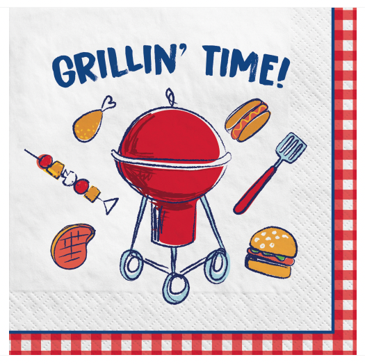 Amscan - Holiday Chillin and Grillin Beverage Napkins