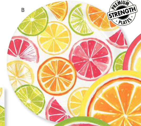 Creative Converting - Holiday Citrus Slices - 9" Plates