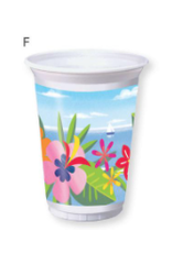 Creative Converting Lush Luau - 16 oz Plastic Cups - 8ct