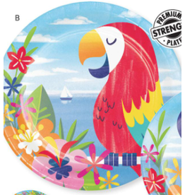 Creative Converting Lush Luau - 9" Plate