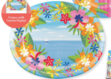 Creative Converting Lush Luau - Oval Platter