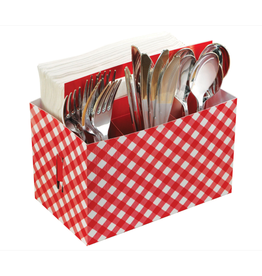 Amscan - Holiday Picnic Party Cardboard Utensil Caddy