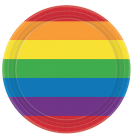 Rainbow 7" Plates