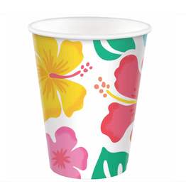 Summer Hibiscus Cups, 9 oz.
