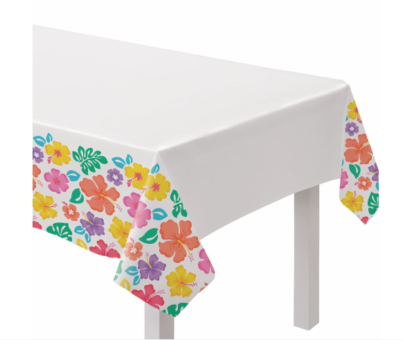Summer Hibiscus Pastic Tablecover