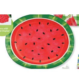Creative Converting - Holiday Watermelon Check - Oval Platter