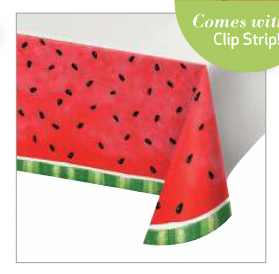 Creative Converting - Holiday Watermelon Check - Tablecover