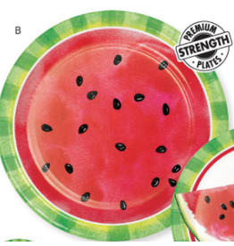 Creative Converting Watermelon Slices - 9" Plates Discontinued