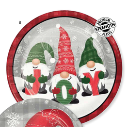 Creative Converting - Holiday Holiday Gnomes - 9" Plates