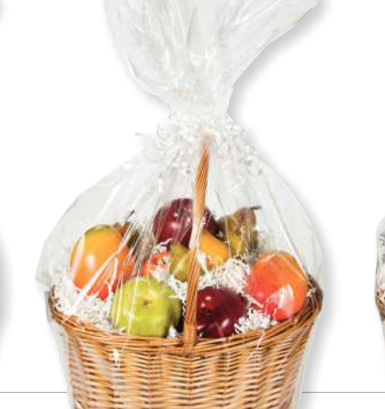 Creative Converting Large Clear Cello Basket Bag
