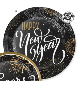 Creative Converting - Holiday Elegant New Years - 9" Plates - Clearance