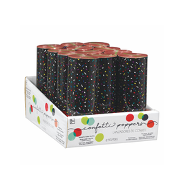 Multi Confetti Poppers - Large Pack (12pk)
