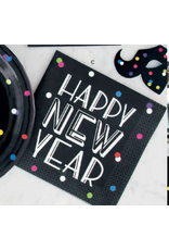 Unique Holiday New Years Neon Dots Lunch Napkins