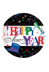 Ring in the New Year Round Plates, 7"