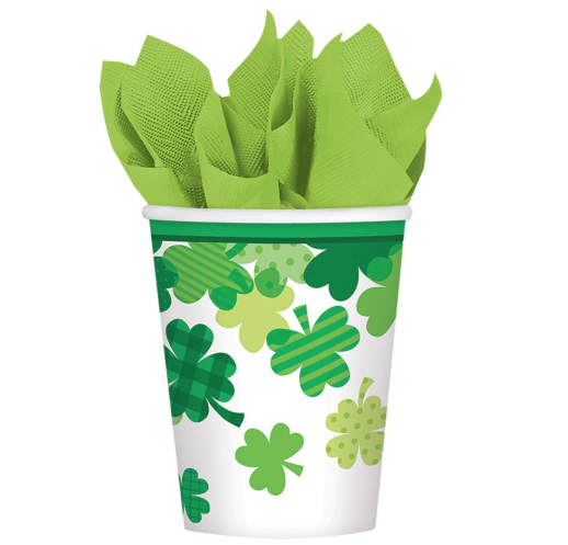 Blooming Shamrocks Cups, 9 oz. - Discontinued