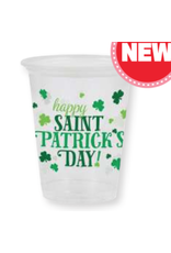 Creative Converting Happy St. Patrick's Day Clear 16 oz Cup