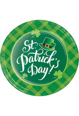 Creative Converting Shamrock Plaid 9" Plates