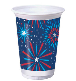 Creative Converting Fireworks Plastic Cup 16oz - 8ct