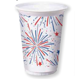 Creative Converting Fun Fireworks - 16 oz Tumbler